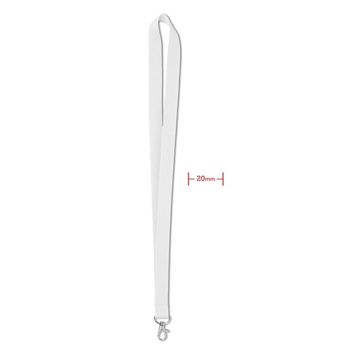 Smycz  20mm MO9058-06 - Bialy