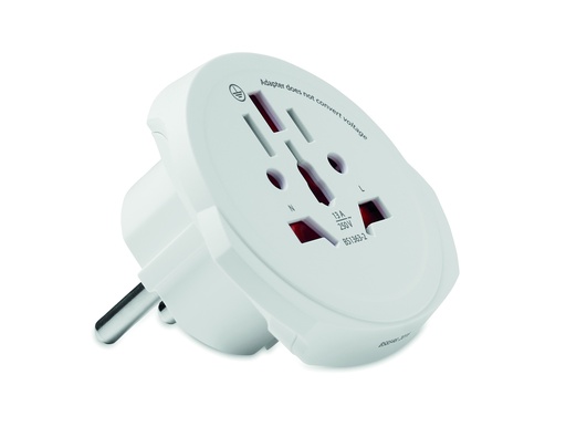 [MO9325-06] Adapter podrozny - Bialy