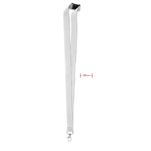 Smycz  20mm - Bialy