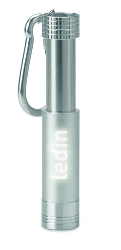 Brelok aluminiowy LED MO9381-14 - Srebrny