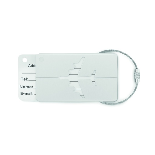 Zawieszka na bagaż - Srebrny Mat