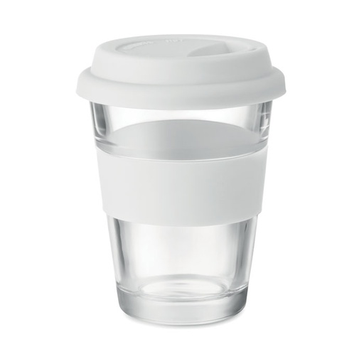Kubek szklany 350 ml MO9992-06 - Bialy