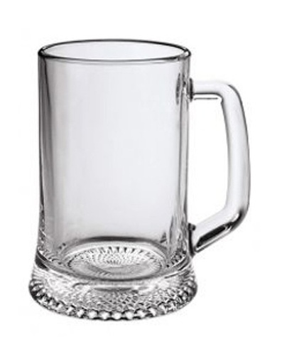 Kufel szklany z uchem 650 ml