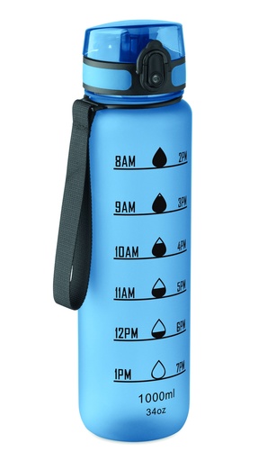 [MO2672-52] Sportowa butelka RPET 1L - Przezroczysty Blekitny