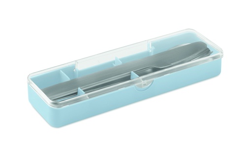 [MO2677-66] Sztućce ze stali nierdzewnej - Baby Blue