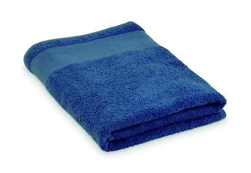 Bawełniany ręcznik kąpielowy - Niebieski