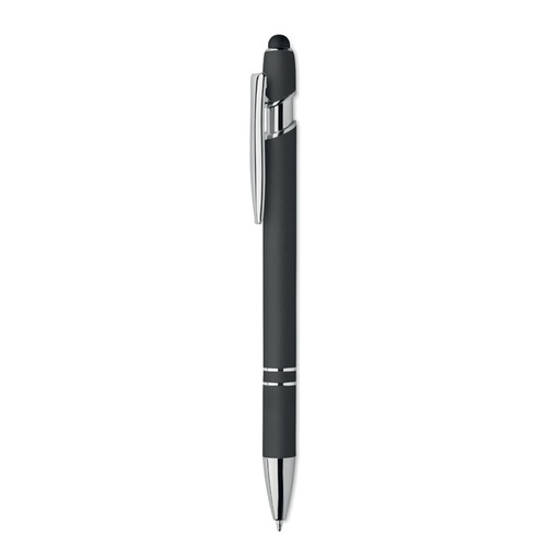 Dlugopis z rysikiem aluminium MO2798-03 - Czarny
