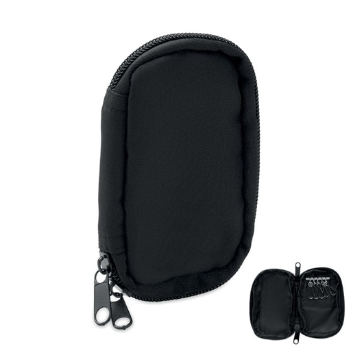 Etui na klucze z 300D RPET MO2822-03 - Czarny