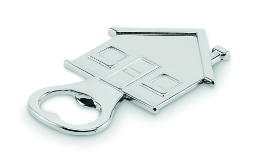 Otwieracz w ksztalcie domu MO2828-16 - Srebrny Mat