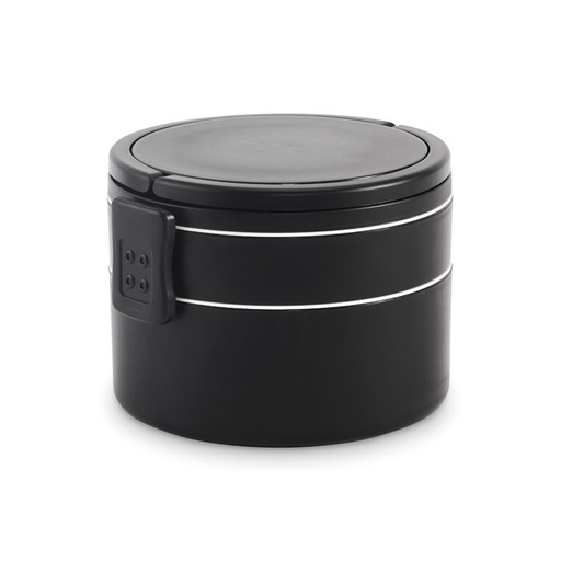 Lunchbox PP 2 poziomy 950 ml MO2902-03 - Czarny