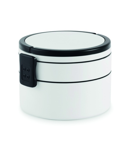 [MO2902-06] Lunchbox PP 2 poziomy 950 ml - Bialy