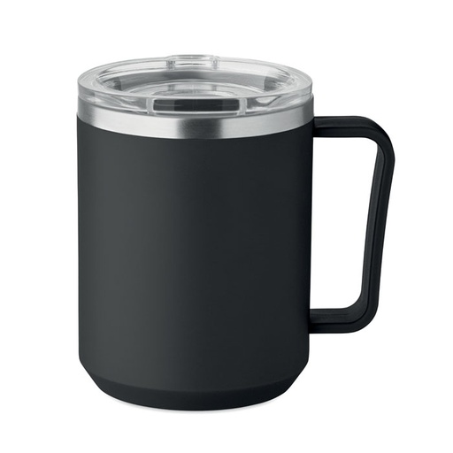 Kubek z 2 sciankami 400 ml MO2900-03 - Czarny