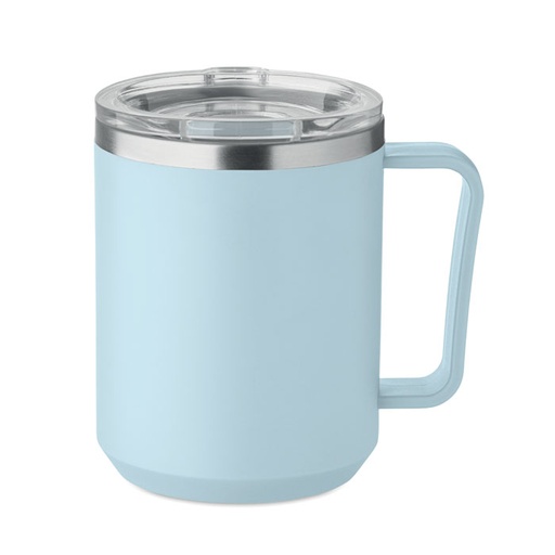Kubek z 2 sciankami 400 ml MO2900-66 - Baby Blue