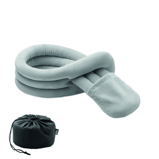 Zwijana poduszka podróżna - Szary