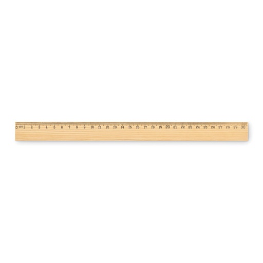 Drewniana linijka 30 cm MO2918-40 - Drewna