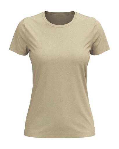 Klasyczny damski t-shirt S141 - Sand