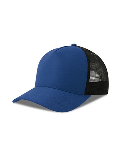 [AT545-1000415519] Czapka Trucker Recykling Dry-Tech AT545 - Royal & Black
