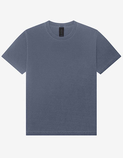 Koszulka Męska Oversize Bawełniana Dekatyzowana BL4810GD - Washed Navy