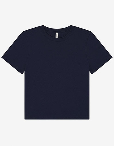 Koszulka Damska Boxy Oversize Bawełniana BL6110 - Navy