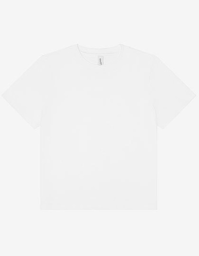 Koszulka Damska Boxy Oversize Bawelniana BL6110 - White