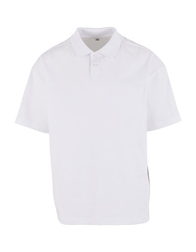 Koszulka polo oversize BY421 - White