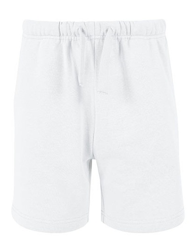 Spodnie Krotkie Dresowe Bawełna Poliester Szczotkowane BYBB034 - White