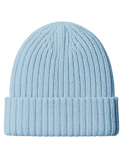 Czapka Dzianinowa Z Welny Merino C1425 - Ocean Blue