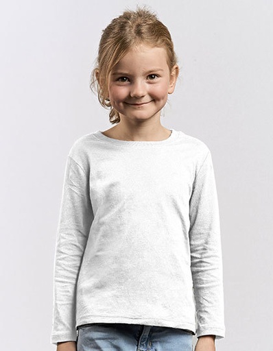 Koszulka dziecięca z długim rękawem E409K - White