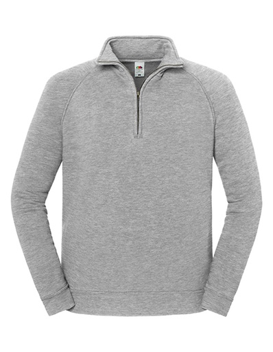 Bluza Klasyczna Bawelniana z Zamkiem F383 - Athletic Heather