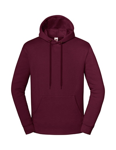 Bluza Klasyczna Bawelniana z Kapturem F431 - Burgundy