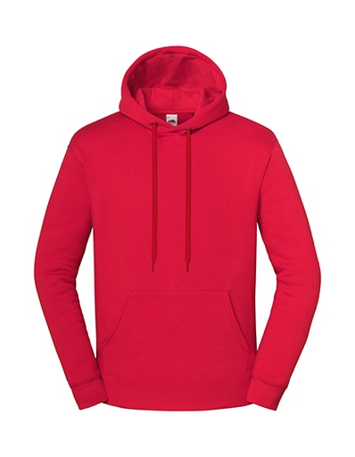 Bluza Klasyczna Bawelniana z Kapturem F431 - Red