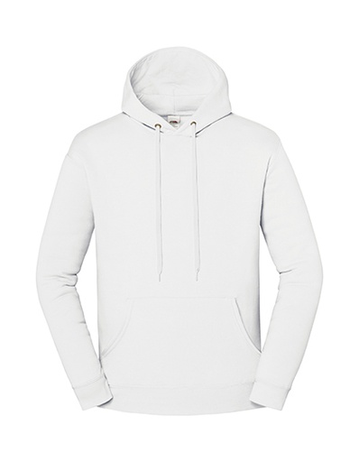 Bluza Klasyczna Bawełniana z Kapturem F431 - White