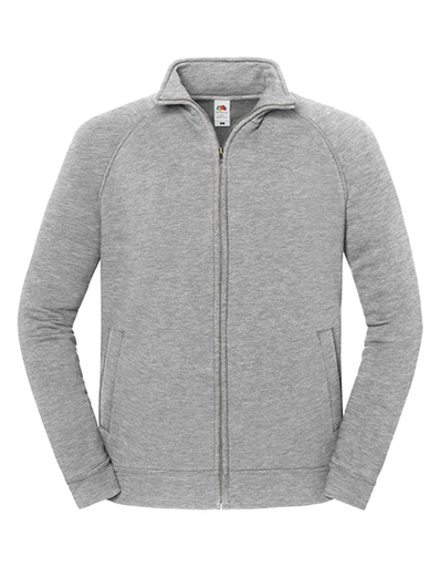 Bluza dresowa premium z zamkiem F456 - Athletic Heather