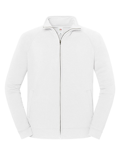 Bluza Klasyczna Bawelniana Z Zamkiem F456 - White