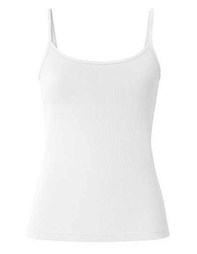 Top Damski Dopasowany Bawelniany Elastyczny HRM209 - White
