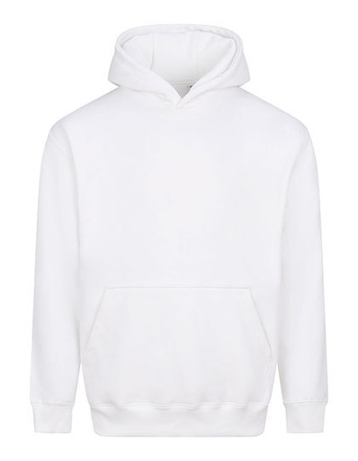 Bluza Z Kapturem Mieszanka Bawelny Poliestru JH111 - Arctic White