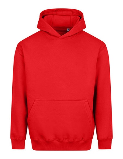 Bluza Z Kapturem Mieszanka Bawelny Poliestru JH111 - Fire Red