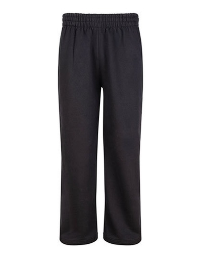 Spodnie Oversize Prosta Nogawka Bawełniane Szczotkowane JH128 - Deep Black