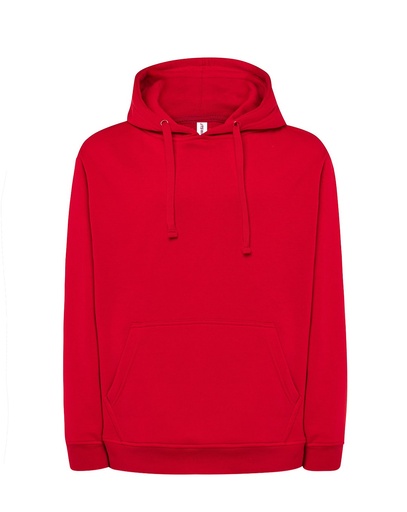 Bluza Z Kapturem Bawełniana Poliestrowa JHK420N - Red