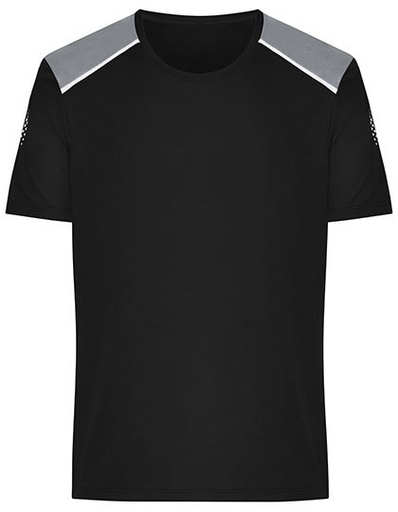 Koszulka Sportowa Meska Oddychajaca Szybkoschnaca JN1384 - Black