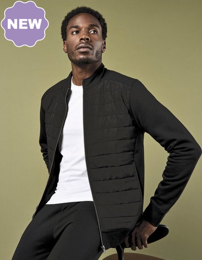 Bluza Klasyczna Pikowana Na Zamek K331 - Black