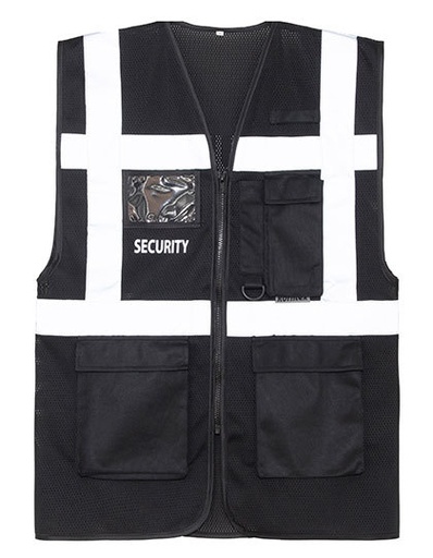 Kamizelka Siatkowa Odblaskowa Security KX146S - Black