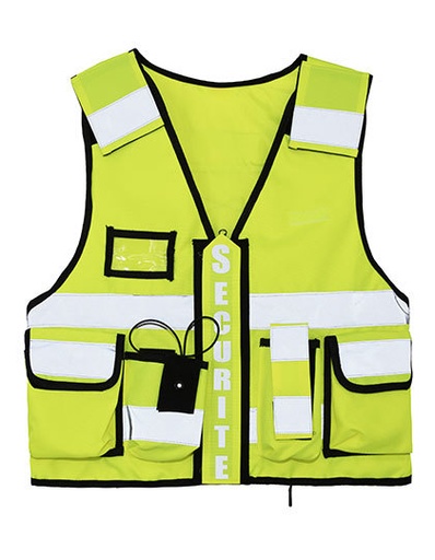 Kamizelka Taktyczna Odblaskowa Poliestrowa KX147 - Yellow