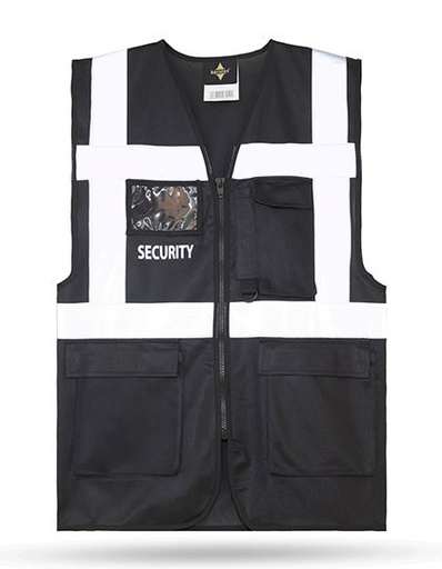 Kamizelka Odblaskowa Siatkowa Wielofunkcyjna KX184 - Black