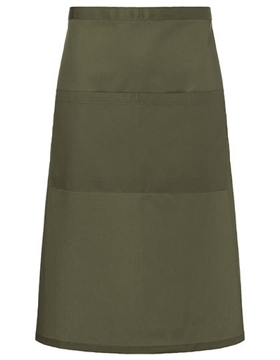 Fartuch Bistro Bardzo Duzy Tkanina Diagonalna KY161 - Moss Green (ca. Pantone 7764C)
