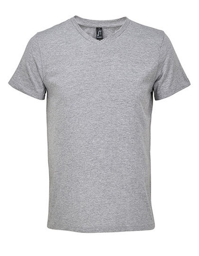 Koszulka V-neck L04765 - Grey Melange
