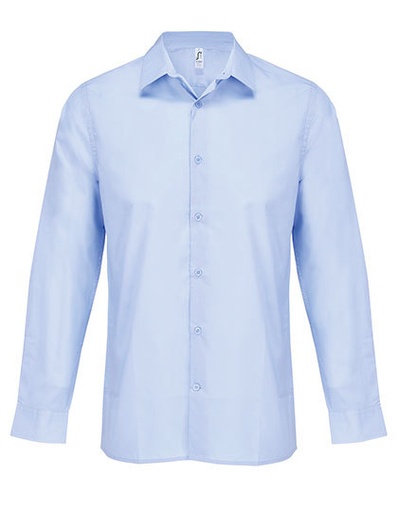 Koszula Dopasowana Popelina z Recyklingu L04770 - Sky Blue