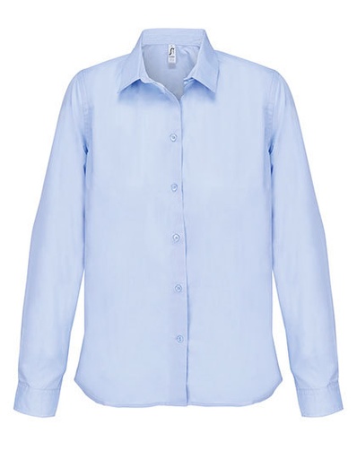 Koszula Dopasowana Popelinowa L04771 - Sky Blue