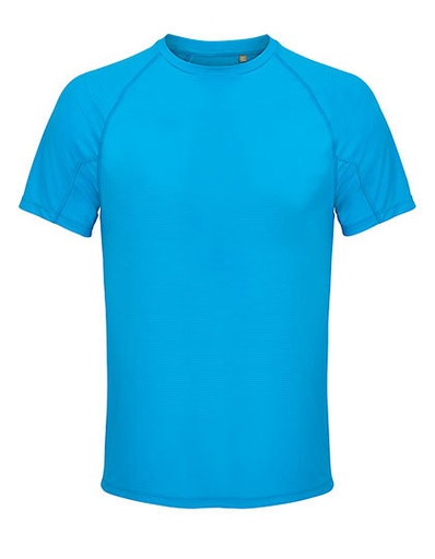 Koszulka Meska Raglanowa Oddychajaca L04787 - Aqua