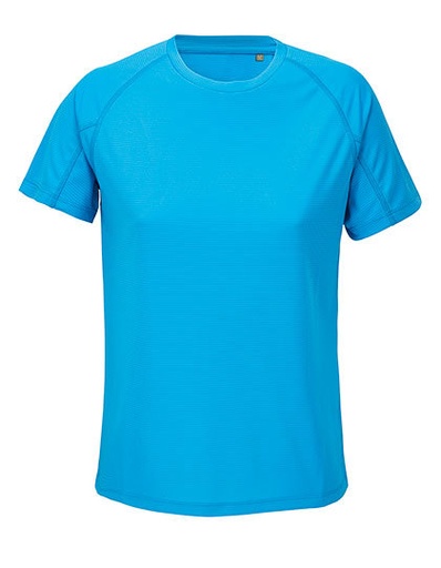 Koszulka Raglan Dopasowana Oddychajaca L04788 - Aqua